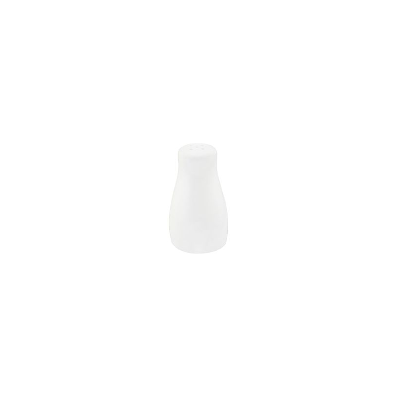 TABLEKRAFT CORE WHITE PEPPER SHAKER (5 HOLE) CURVE 50x80mm (*92053*) = PACK OF 6 X EACHES