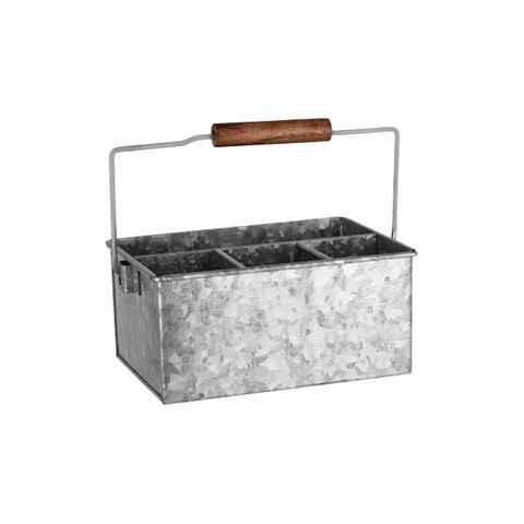 CHEF INOX CONEY IS GALV CADDY 4-COMP w/HDL 250x180x115mm (*78696*) =  1 X EACH