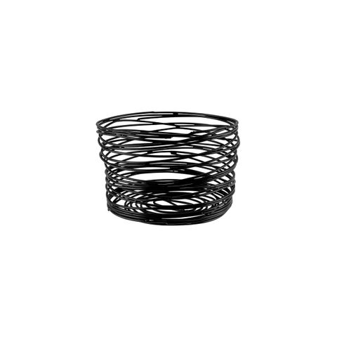 CHEF INOX CONEY IS ROUND WIRE BASKET 180x115mm PATINA BLK (*78744*) =  1 X EACH