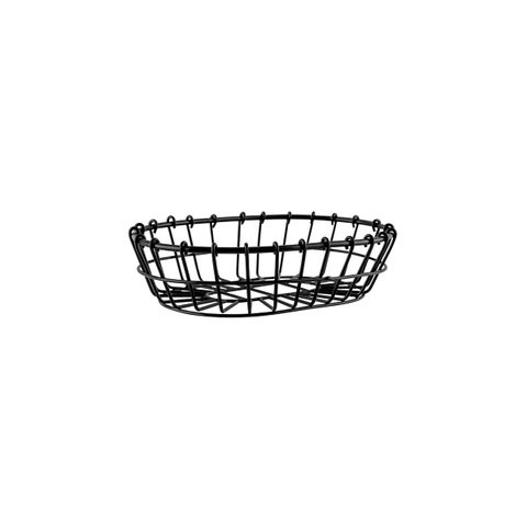 CHEF INOX CONEY IS OVAL WIRE BASKET 230x155x60mm PATINA BLK (*78742*) = PACK OF 6 X EACHES