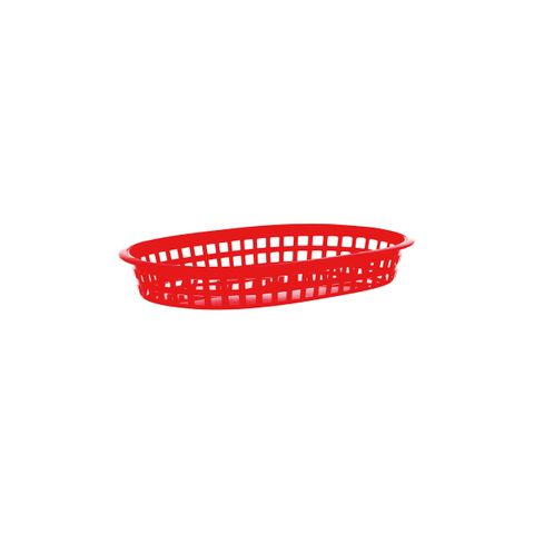 CHEF INOX CONEY IS PLASTIC RECT BASKET 270x180x40mm RED (*78705*) = PACK OF 12 X EACHES
