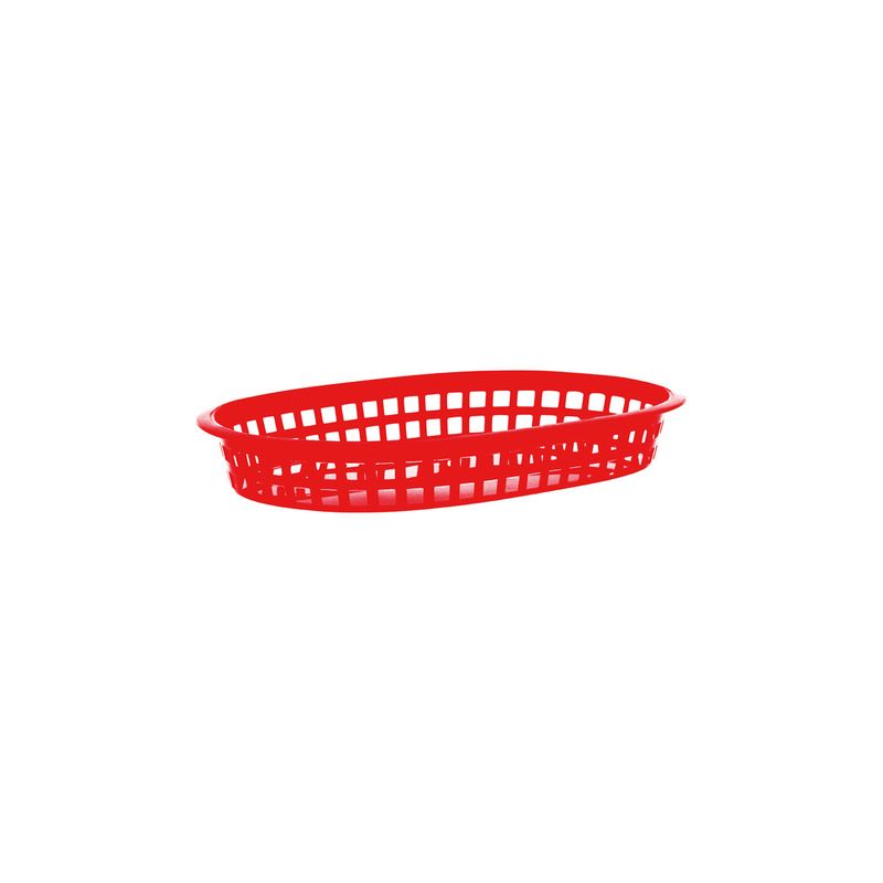 CHEF INOX CONEY IS PLASTIC RECT BASKET 270x180x40mm RED (*78705*) = PACK OF 12 X EACHES