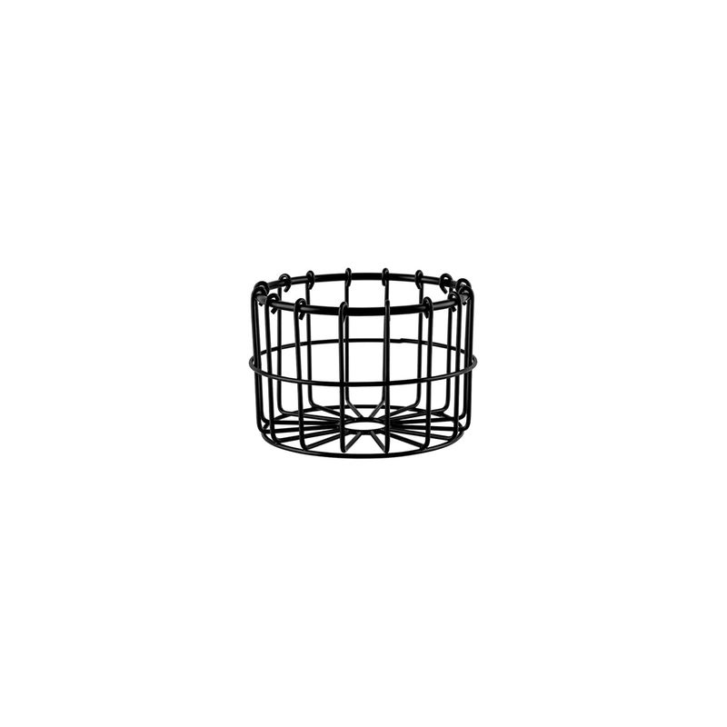CHEF INOX CONEY IS ROUND WIRE BASKET 130x90mm PATINA BLK (*78747*) =  1 X EACH
