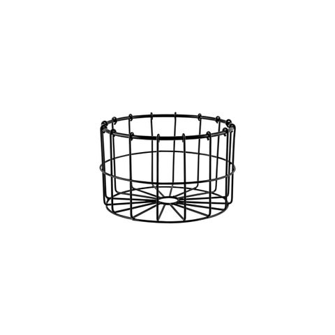 CHEF INOX CONEY IS ROUND WIRE BASKET 180x115mm PATINA BLK (*78748*) =  1 X EACH