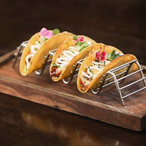 CHEF INOX CONEY IS 3-COMP WIRE TACO HOLDER/STAND 245x60x65mm (*78709*) = PACK OF 12 X EACHES