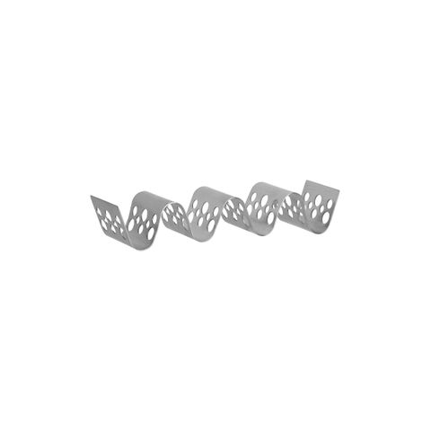 CHEF INOX CONEY IS 3-4 TACO HOLDER w/PATTERN S/S 220x55x35mm (*78795*) =  1 X EACH