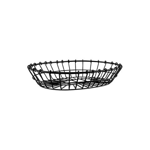 CHEF INOX CONEY IS OVAL WIRE BASKET 280x205x60mm PATINA BLK (*78743*) =  1 X EACH