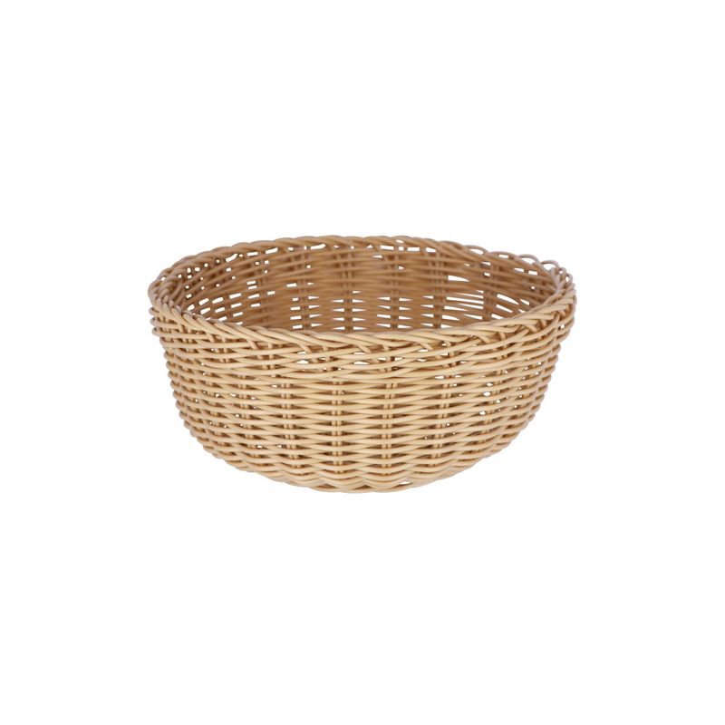 CHEF INOX RND BREAD BASKET POLYPROPYLENE 240x95mm (*04053*) = PACK OF 6 X EACHES