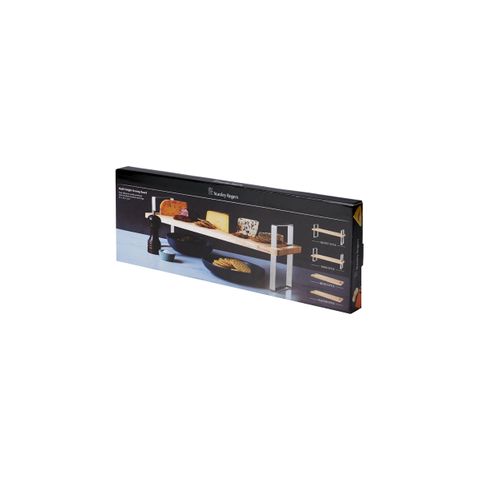 STANLEY ROGERS MULTI HEIGHT BUFFET STAND SS/WOOD 550x200x20m (*SR50775*) = PACK OF 4 X EACHES