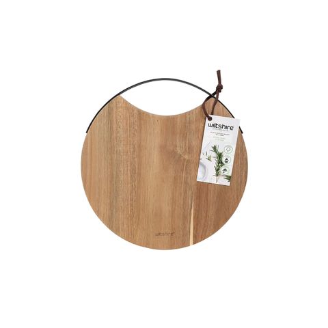 WILTSHIRE ARTISAN ROUND SERVING BOARD 300x16mm (*WLT49069*) = PACK OF 6 X EACHES