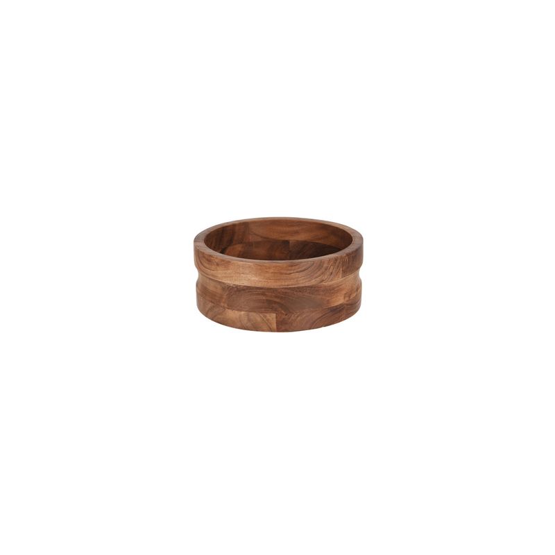 CHEF INOX SERVE ROUND BOWL w/STRAIGHT SIDES ACACIA 230x90mm (*04798*) = PACK OF 6 X EACHES