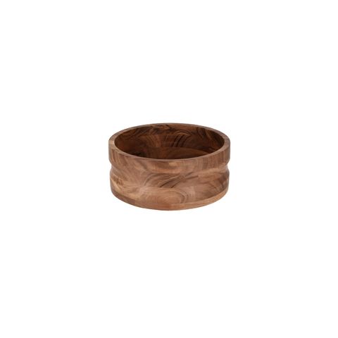 CHEF INOX SERVE ROUND BOWL w/STRAIGHT SIDES ACACIA 275x110mm (*04799*) = PACK OF 6 X EACHES