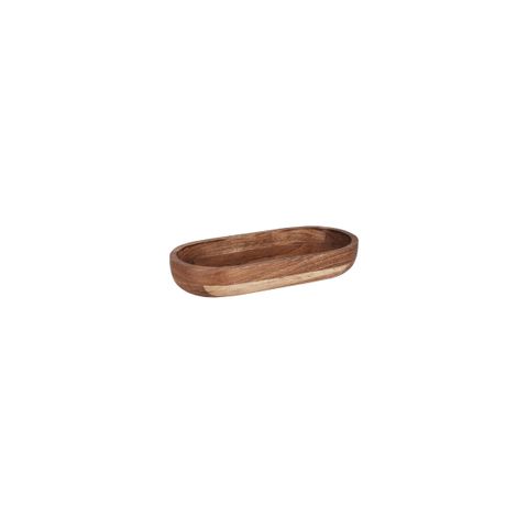 CHEF INOX SERVE OVAL BOWL ACACIA 305x160x50mm (*04782*) = PACK OF 2 X EACHES