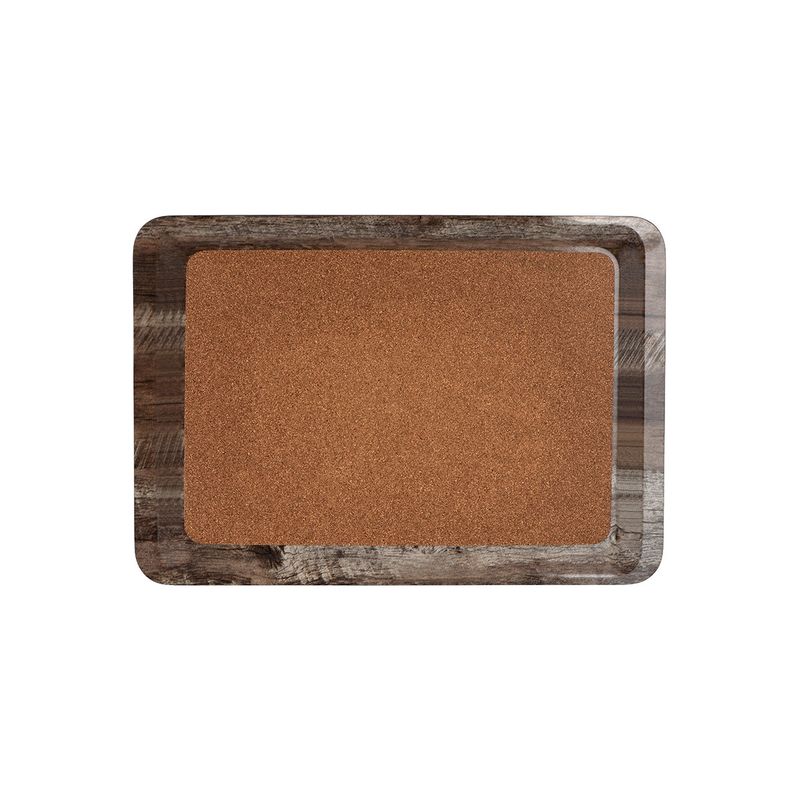KOCEL RECTANGULAR TRAY-CORK 370x530mm LIDYA (*KCCOP370530/LD-CK*) = PACK OF 24 X EACHES
