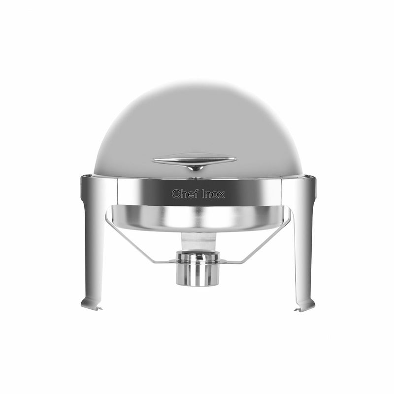 CHEF INOX ROUND CHAFER ROLL TOP STACKABLE S/S (*54962*) =  1 X EACH