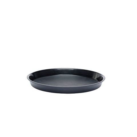 CHEF INOX ROUND BAR TRAY NON SLIP PP BLACK 320x37mm (*04285*) =  1 X EACH