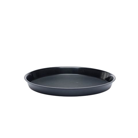 CHEF INOX ROUND BAR TRAY NON SLIP PP BLACK 360x39mm (*04286*) =  1 X EACH