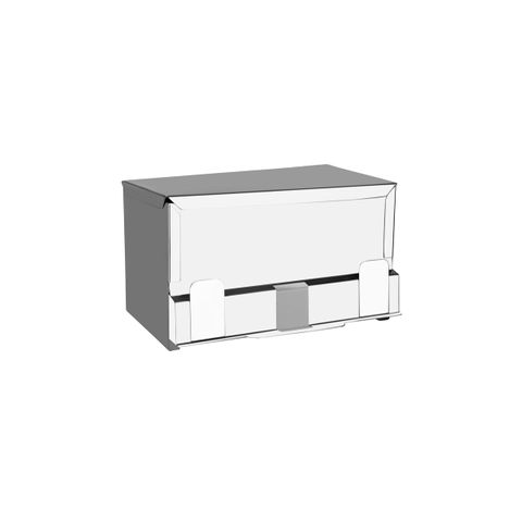 CHEF INOX STRAW DISPENSER 18/8 260x150x130mm (*07675*) =  1 X EACH