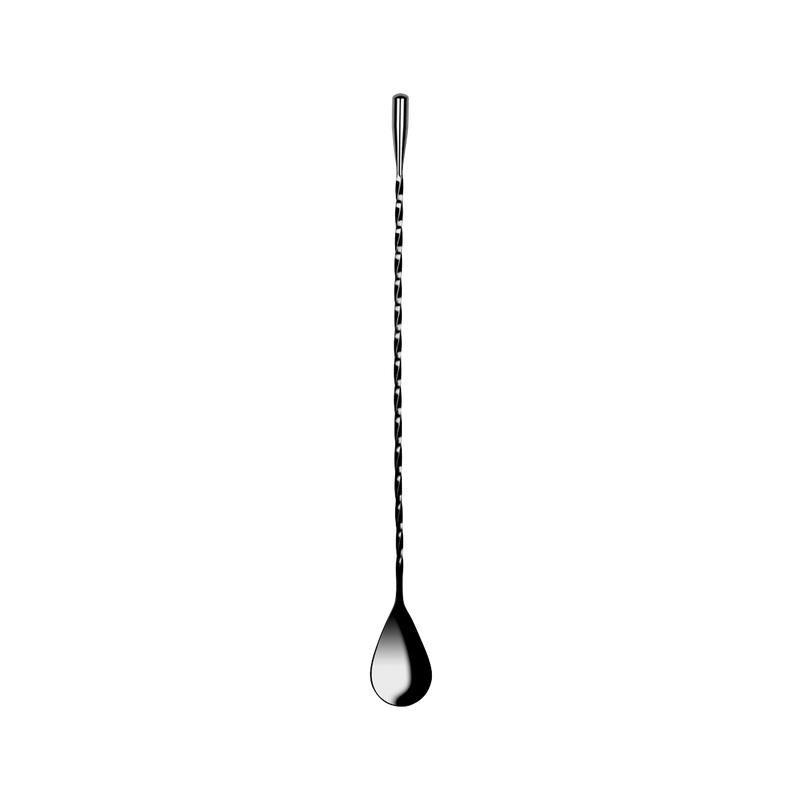 ZANZI TEAR DROP BAR SPOON GUN METAL 300x29mm (*Z0635*) =  1 X EACH