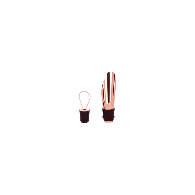 ZANZI WINE STOPPER w/POURING SPOUT ROSE GOLD 76x22mm (*Z0721*) =  1 X EACH