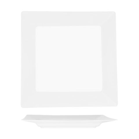 SUPERWARE SQUARE PLATE W/RIM 400mm  (20185) (*49064*) = PACK OF 10 X EACHES