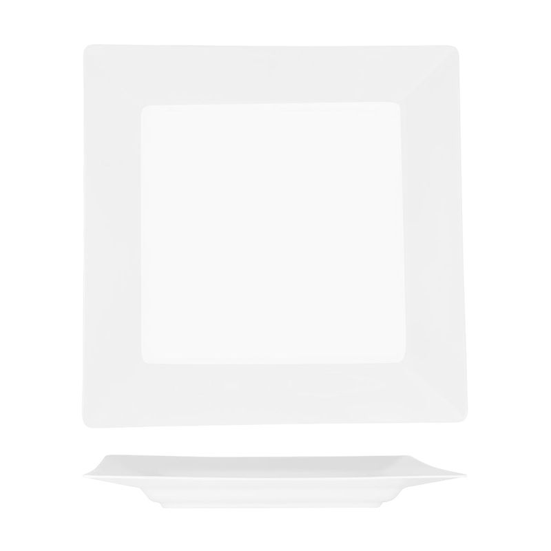 SUPERWARE SQUARE PLATE W/RIM 400mm  (20185) (*49064*) = PACK OF 10 X EACHES