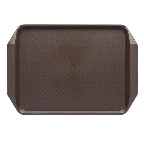CHEF INOX RECT FAST FOOD TRAY PP 425x300x35mm BROWN (*06987-BN*) = PACK OF 25 X EACHES