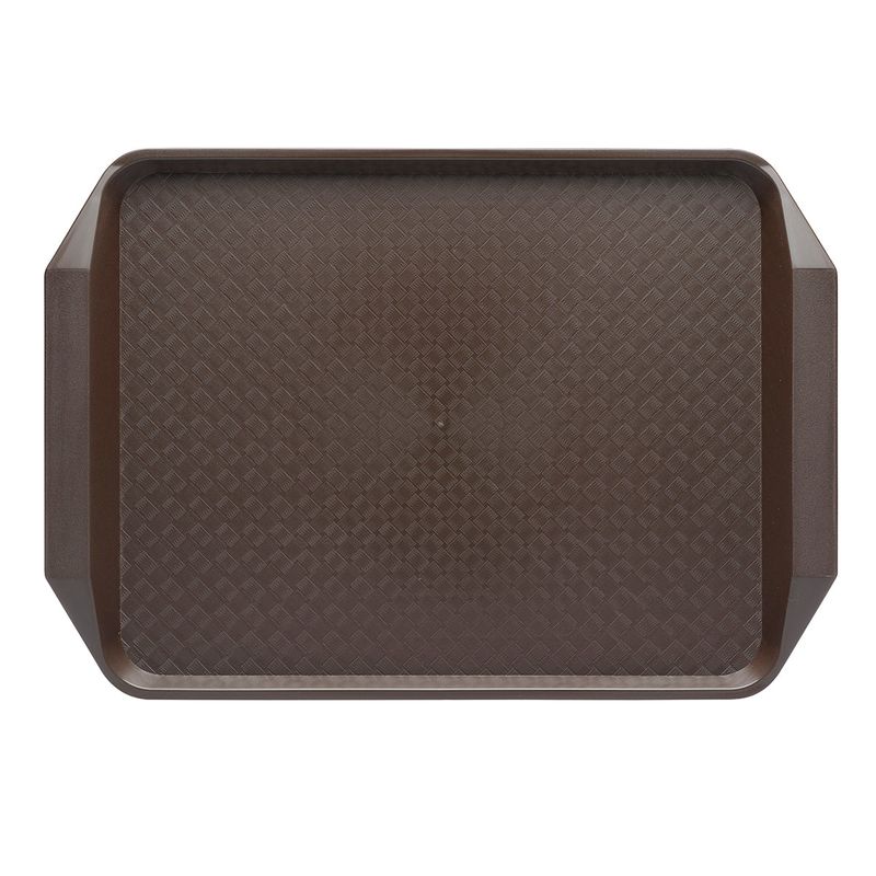 CHEF INOX RECT FAST FOOD TRAY PP 425x300x35mm BROWN (*06987-BN*) = PACK OF 25 X EACHES