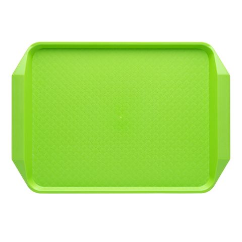 CHEF INOX RECT FAST FOOD TRAY PP 425x300x35mm GREEN (*06987-GN*) = PACK OF 25 X EACHES