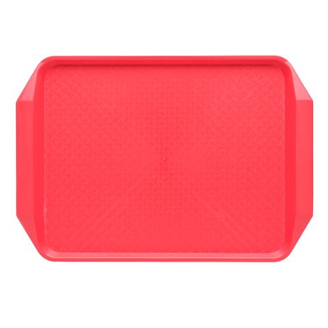 CHEF INOX RECT FAST FOOD TRAY PP 425x300x35mm RED (*06987-R*) = PACK OF 25 X EACHES