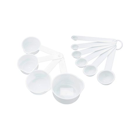 CHEF INOX MEASURING SPOON/CUP 10pc SET PLASTIC (*66480*) =  1 X SET