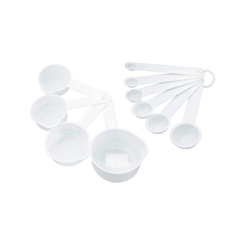 CHEF INOX MEASURING SPOON/CUP 10pc SET PLASTIC (*66480*) =  1 X SET