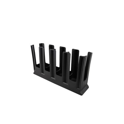 CHEF INOX 4-COMP HORIZONTAL CUP ORGANISER 252x475x12mm BLACK (*08652*) =  1 X EACH