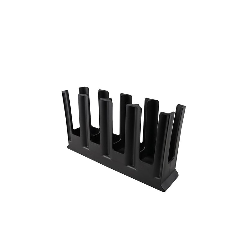 CHEF INOX 4-COMP HORIZONTAL CUP ORGANISER 252x475x12mm BLACK (*08652*) =  1 X EACH