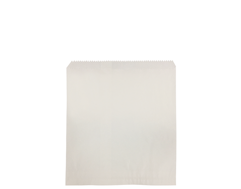 6 Square White Paper Bags 205mm(L) x 305mm(W) - Pack of 500