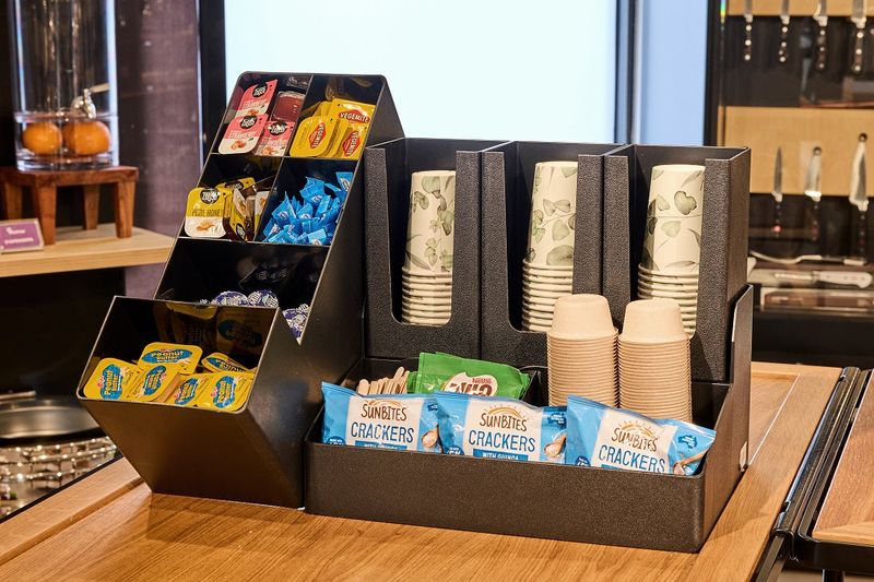 CHEF INOX NAPKIN,STRAW&CONDIMENT PACKET ORGANISER BLACK (*08660*) =  1 X EACH