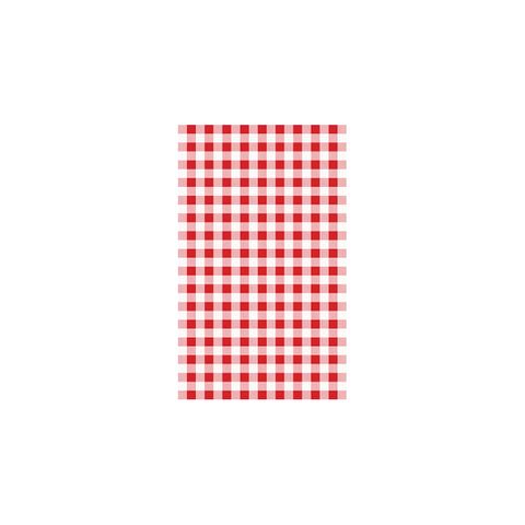 CHEF INOX GREASEPROOF PAPER GINGHAM RED 200SHT 190x310mm (*74204*) =  1 X EACH