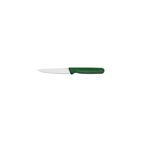 IVO PROFESSIONAL "55000" PARING KNIFE SERRATED 100mm GREEN (*25442*) =  1 X EACH