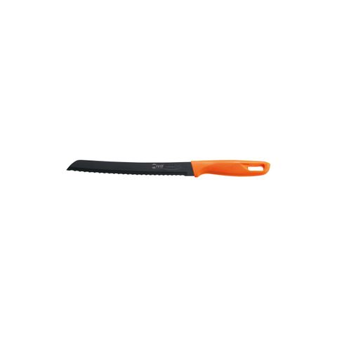 IVO EVO "221000" BREAD KNIFE SERRATED 205mm ORANGE/TITANIUM (*27098*) = PACK OF 6 X EACHES