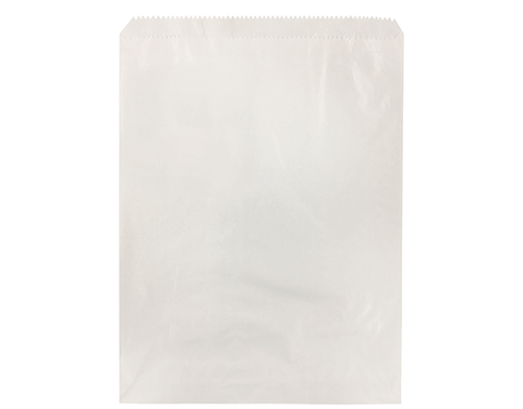 3 Long White Paper Greaseproof Lined Bags 265mm(L) x 200mm(W) - Pack of 500
