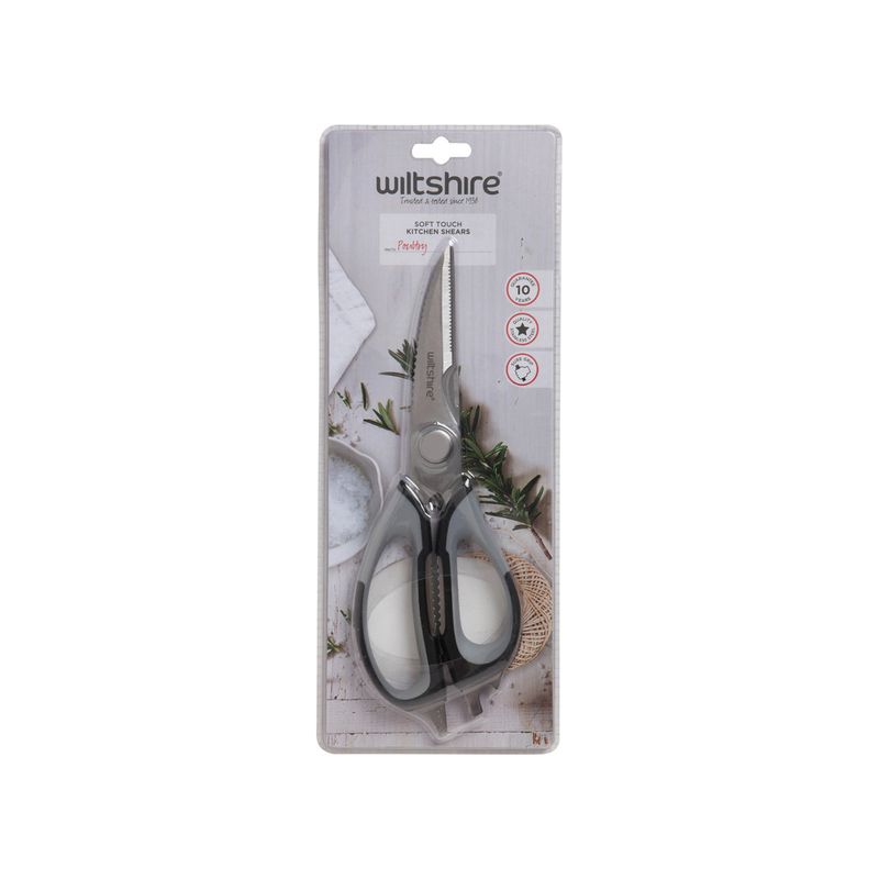 WILTSHIRE SATIN TOUCH KITCHEN SHEAR (*WLT41207*) = PACK OF 3 X EACHES