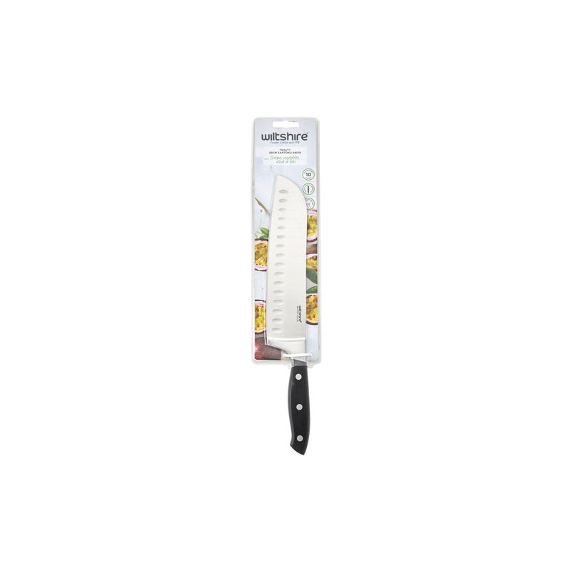 WILTSHIRE TRINITY SANTOKU KNIFE 200mm (*WLT41159*) = PACK OF 3 X EACHES