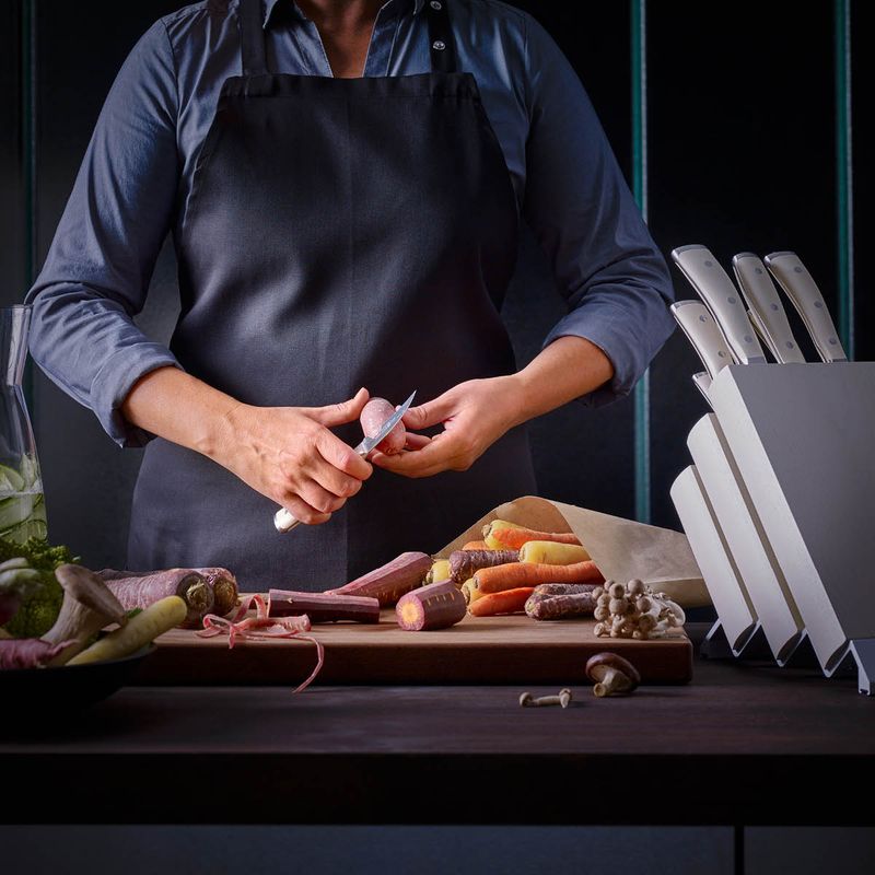 WUSTHOF CLASSIC IKON CRÈME KNIFE BLOCK SET 7pc (1090470602W) (*28051*) =  1 X EACH