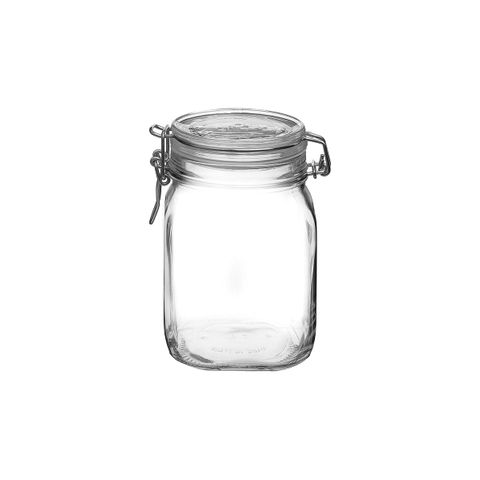 BORMIOLI ROCCO FIDO JAR 1.0lt CLEAR LID (1.49220) (*340-002*) = PACK OF 12 X EACHES