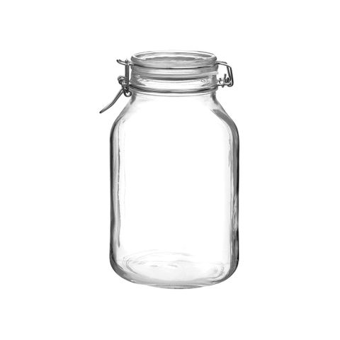 BORMIOLI ROCCO FIDO JAR 3.0lt CLEAR LID (1.49250) (*340-005*) = PACK OF 6 X EACHES