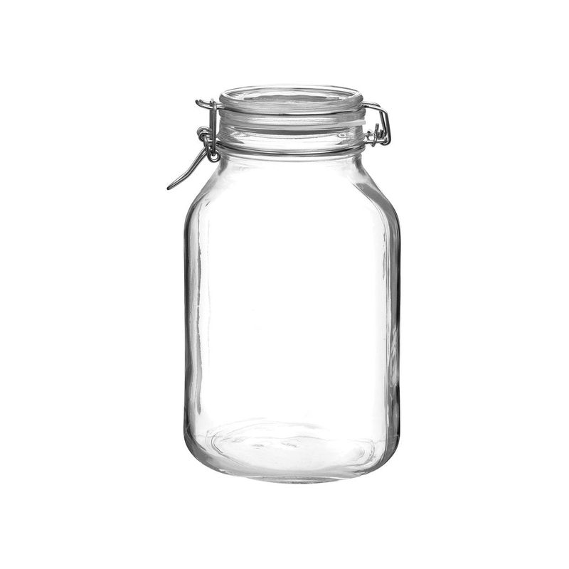 BORMIOLI ROCCO FIDO JAR 3.0lt CLEAR LID (1.49250) (*340-005*) = PACK OF 6 X EACHES