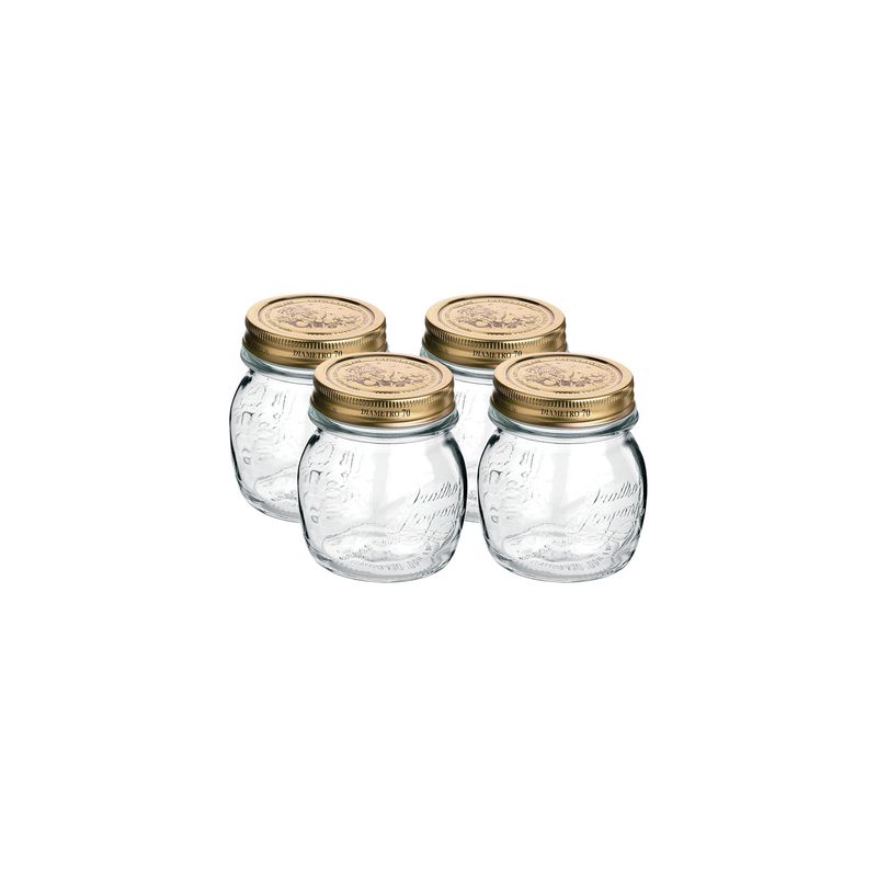 QUATTRO STAGIONI JAR w/LIDS 86mm 0.25lt 4PC SET (357750CBA02 (*340-011SET*) = PACK OF 4 X SETS