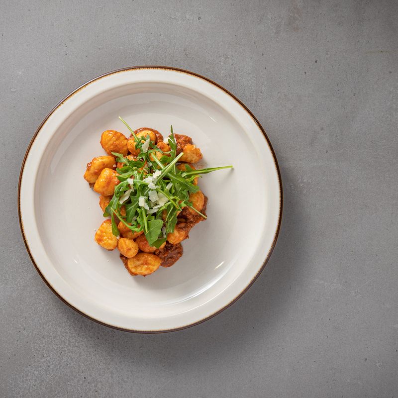 CASAFINA POTERIE PLATE 204x28mm CREAM/CARAMEL (JSP202-CRM) (*401251*) = PACK OF 6 X EACHES