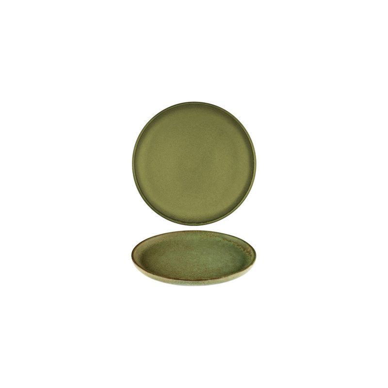 SERAX SURFACE ROUND BREAD PLATE 160x15mm CAMOGREEN (*SERAXB5116200A*) = PACK OF 8 X EACHES