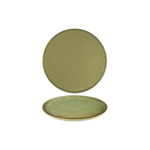 SERAX SURFACE LARGE ROUND PLATE 270x15mm CAMOGREEN (*SERAXB5116203A*) = PACK OF 8 X EACHES